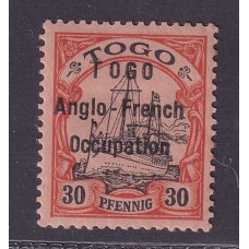 ALEMANIA COLONIAS TOGO 1914 Yv 37 TIPO I ESTAMPILLA NUEVA CON GOMA DE GRAN CALIDAD CON SELLO DE GARANTIA AL DORSO RARA 110 EUROS